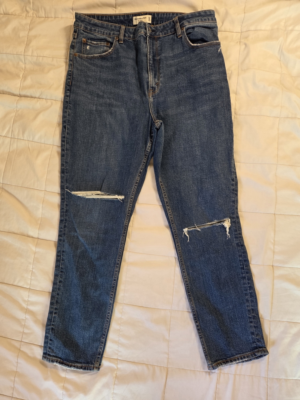 Abercrombie & Fitch Curve Love The Skinny High Rise Jeans 33/16